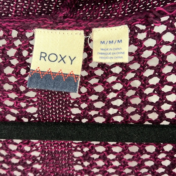 ROXY Cardigan, size: Medium. Color:Magenta - Picture 2 of 2